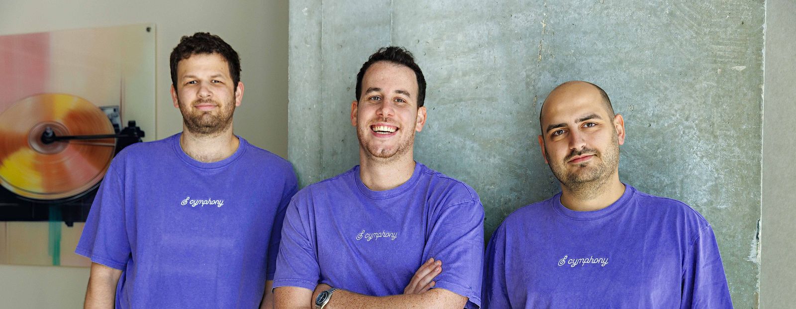 Cymphony founding team photo from the company site