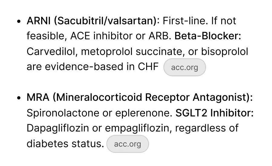 Freed showing a clinical information query beyond note generation