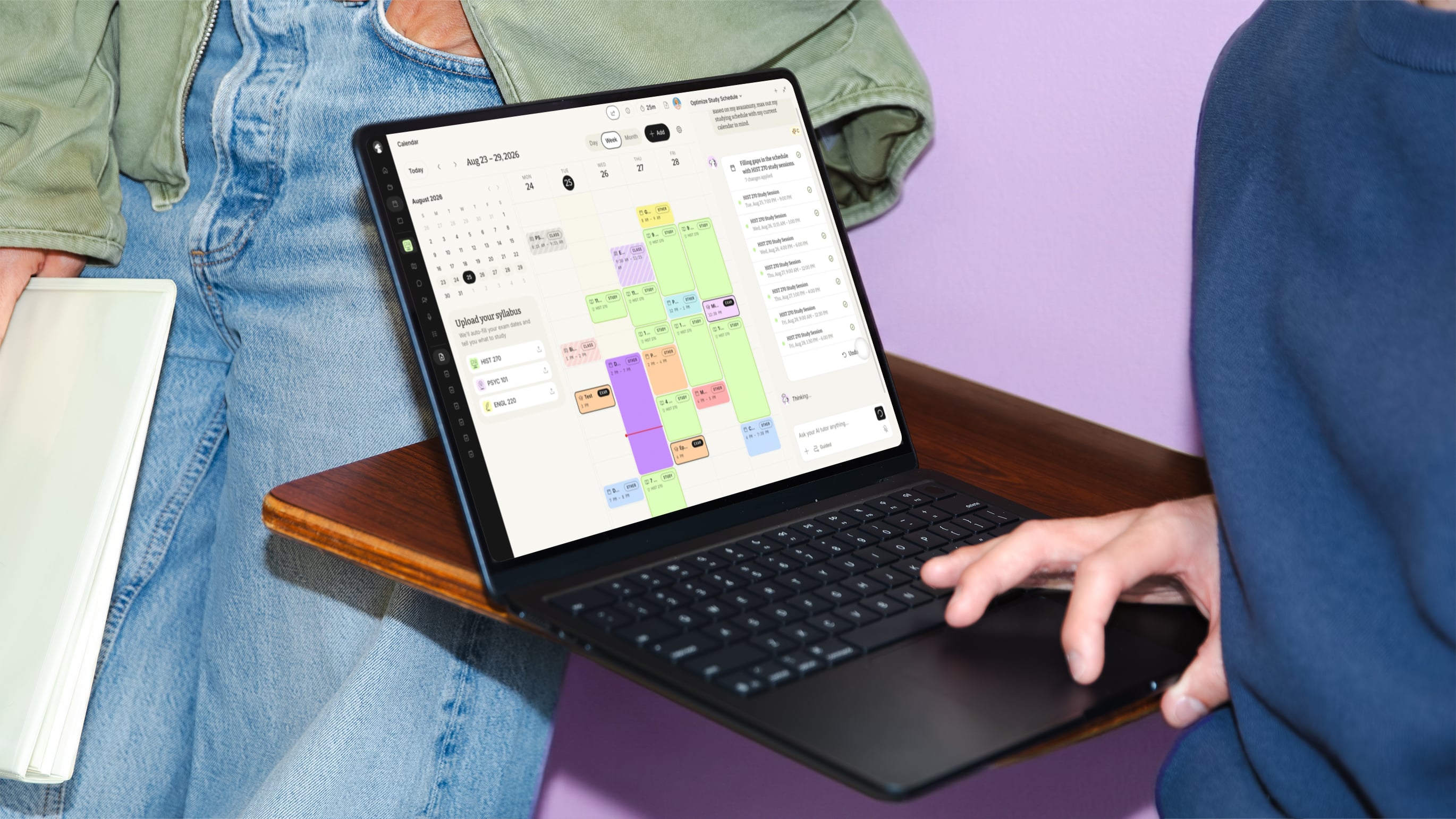 StudyFetch review calendar