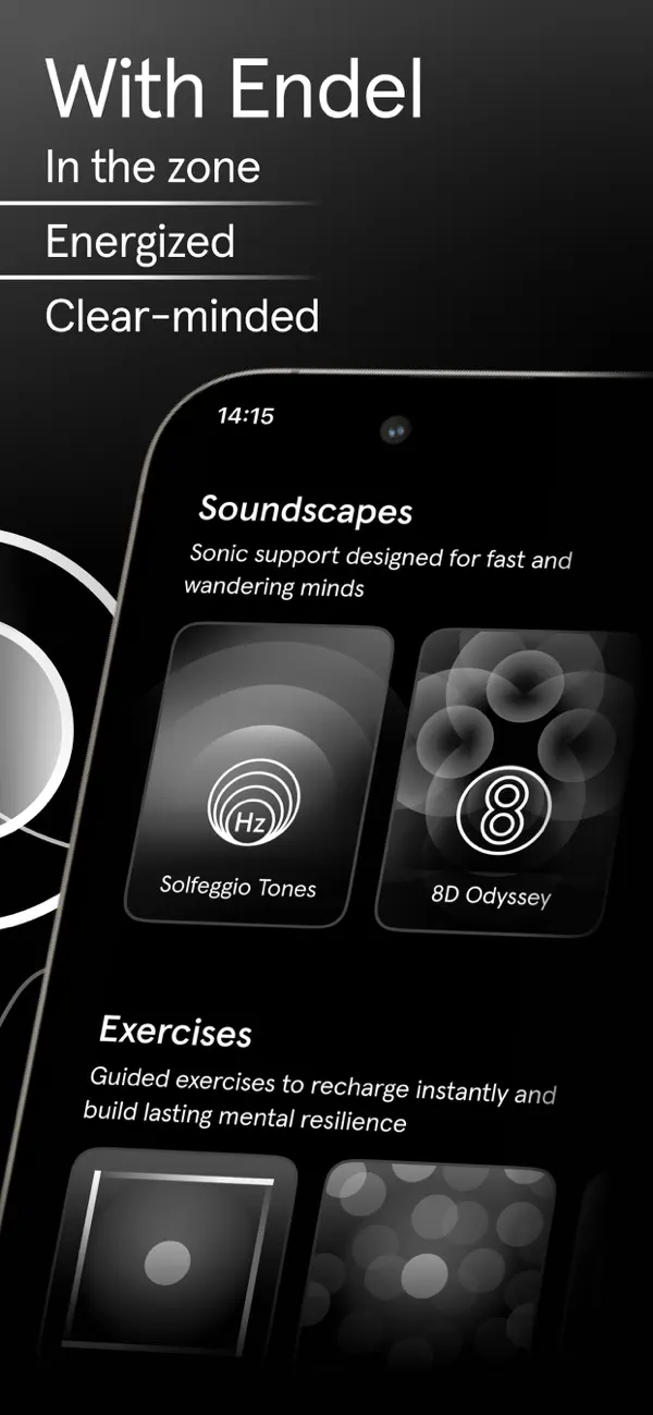 Endel’s sound library interface