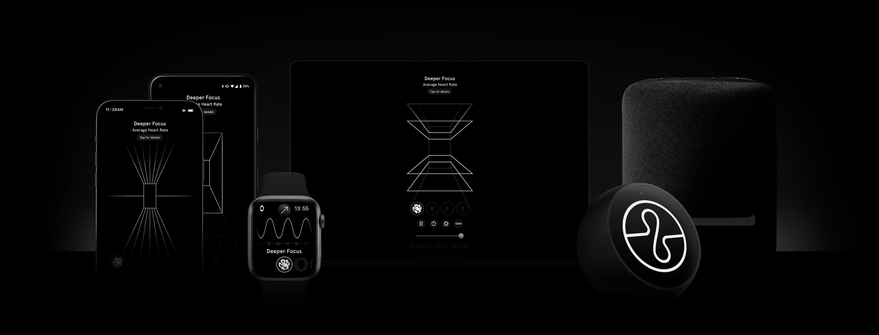 Endel shown across multiple devices